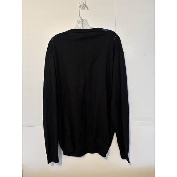 Cashmere Black Knit sweater sz XL GrampaCore Preppy by Sebatian Cooper - Picture 2 of 8